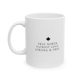 Faith Culture – True North Patriot Love Mug – 11oz & 15oz | Elegant Canadian Pride Cup