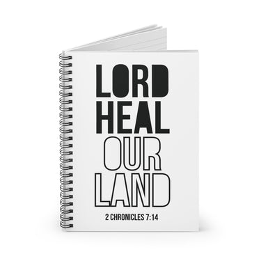 Lord Heal Our Land Christian Journal | 2 Chronicles 7:14 Scripture Notebook