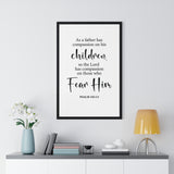 Faith Culture - Psalm 103:13 Christian Scripture Wall Art Compassion of the Father