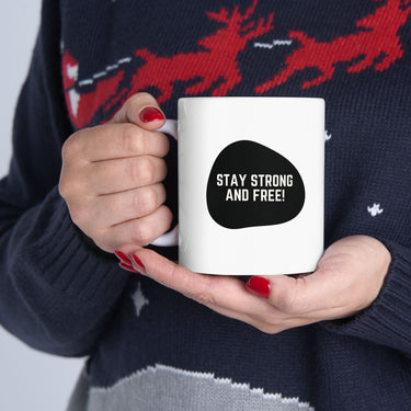 Faith Culture – Stay Strong and Free Mug – 11oz & 15oz | Empowering Canadian Coffee Cup