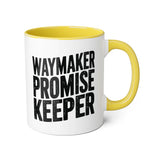 Faith Culture - Waymaker Promise Keeper - Christian Accent Coffee Mug, 11oz