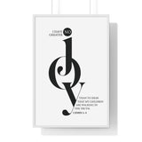 Faith Culture - 3 John 1:4 Christian Scripture Wall Art No Greater Joy 24″ x 36″ White