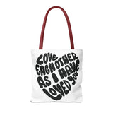 Faith Culture - Serve One Another in Love Christian Tote Bag - Galatians 5:13 Bible Verse