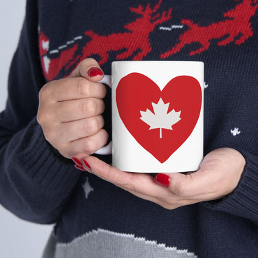 Faith Culture – Maple Heart Mug – 11oz & 15oz | Canada Love Coffee Cup