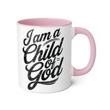 Faith Culture - Child of God - Christian Accent Coffee Mug, 11oz Pink 11oz
