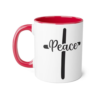 Faith Culture - Peace in Christ - Christian Accent Coffee Mug, 11oz