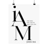 I Am the Way, the Truth, and the Life Wall Poster | John 14:6 11″ x 14″ Matte