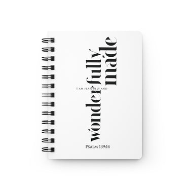 Faith Culture – Fearfully and Wonderfully Made – Psalm 139:14 Christian Square Spiral Notebook, Ruled Journal