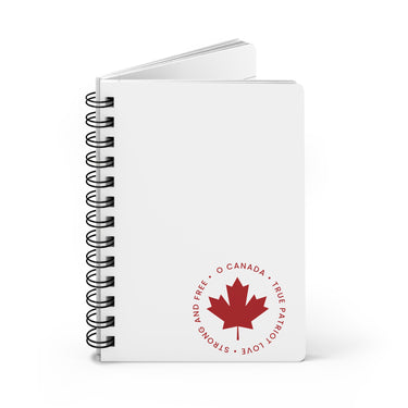 Faith Culture – O Canada Maple Leaf Spiral Journal | Canadian Patriot Notebook for Everyday Use