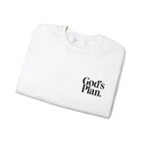 Faith Culture - God’s Plan - Christian Unisex Crewneck Sweatshirt White
