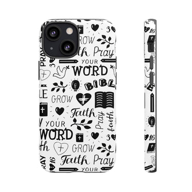 Prayer and Faith Christian Tough Phone Cases iPhone 13 Mini Matte