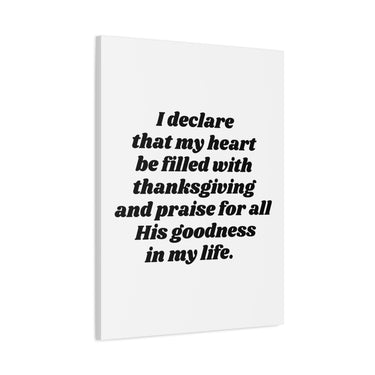 Faith Culture – Thanksgiving Praise Wall Art Matte Poster – Christian Gratitude Home Decor 24" x 32" (Vertical) 1.25"