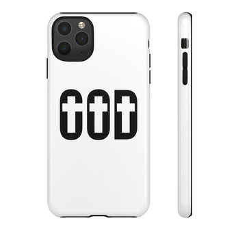 Faith Culture – GOD with Crosses Christian Tough Phone Case iPhone 11 Pro Max Glossy