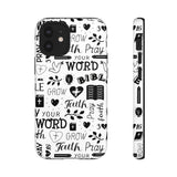Prayer and Faith Christian Tough Phone Cases iPhone 12 Mini Matte