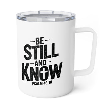 Faith Culture – Be Still and Know (Psalm 46:10) – Christian Coffee and Tea Mug, 10oz 10oz White