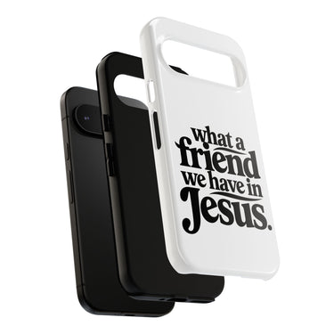 Faith Culture – What a Friend We Have in Jesus Christian Tough Phone Case Google Pixel 9 Glossy