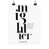 Mightier Than the Waves of the Sea Wall Poster | Psalm 93:4 Christian Decor 8" x 10" Matte