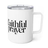 Faith Culture – Faithful Prayer – Christian Coffee and Tea Mug, 10oz 10oz White