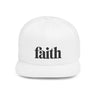 Faith Snapback Hat | Christian Apparel One size White