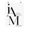 I Am the Way, the Truth, and the Life Wall Poster | John 14:6 Christian Decor 16″ x 20″ Matte