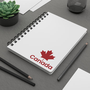 Faith Culture – Canada Maple Leaf Spiral Journal | Classic Canadian Flag-Inspired Notebook One Size