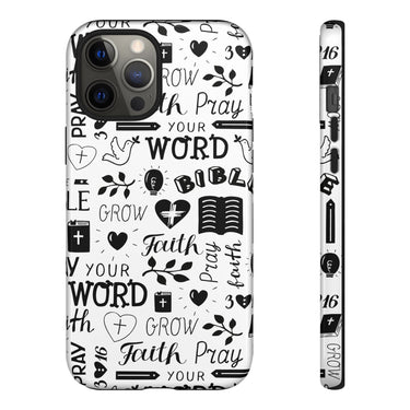 Prayer and Faith Christian Tough Phone Cases iPhone 12 Pro Max Glossy