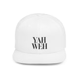 Faith Culture - Yahweh - Christian Snapback Hat, Flat Bill Cap for Men and Women One size White