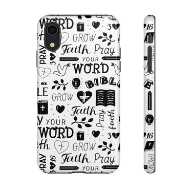 Prayer and Faith Christian Tough Phone Cases iPhone XR Glossy