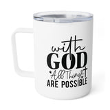 Faith Culture – With God All Things Are Possible – Christian Coffee and Tea Mug, 10oz