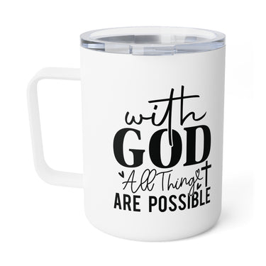 Faith Culture – With God All Things Are Possible – Christian Coffee and Tea Mug, 10oz