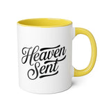 Faith Culture - Heaven Sent - Christian Accent Coffee Mug, 11oz Yellow 11oz