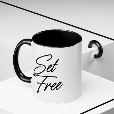 Faith Culture - Set Free Christian Accent Mug, 11oz & 15oz | Bold Freedom Mug
