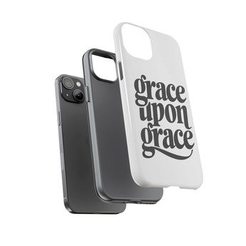 Faith Culture – Grace Upon Grace Christian Tough Phone Case iPhone 14 Plus Glossy
