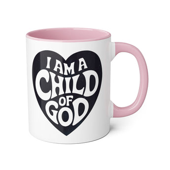 Faith Culture - I Am a Child of God - Christian Coffee Mug, 11oz Pink 11oz