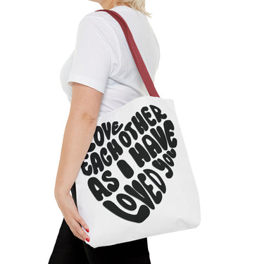 Faith Culture - Serve One Another in Love Christian Tote Bag - Galatians 5:13 Bible Verse