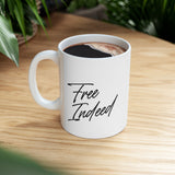 Faith Culture – Free Indeed Christian Mug – John 8:36 Bible Verse Coffee Cup, 11oz & 15oz