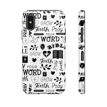 Prayer and Faith Christian Tough Phone Cases iPhone X Glossy