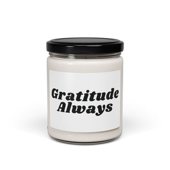 Faith Culture - Gratitude Always Soy Candle Thanksgiving Gift Christian Home Décor 9oz Apple Harvest 9oz