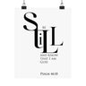 Be Still and Know That I Am God Wall Poster | Psalm 46:10 Christian Decor 8" x 10" Matte
