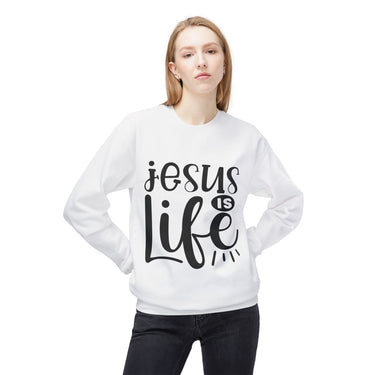 Faith Culture - Jesus Is Everything Christian Crewneck Sweatshirt – White | Bold Faith Pullover