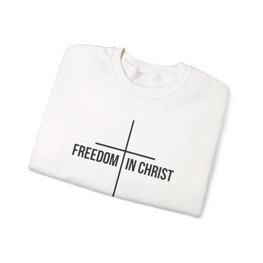 Freedom in Christ Christian Sweatshirt | Galatians 5:1 Scripture Apparel