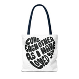 Faith Culture - Serve One Another in Love Christian Tote Bag - Galatians 5:13 Bible Verse