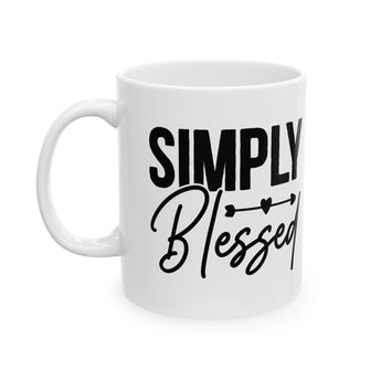 Faith Culture - Simply Blessed - Christian Thanksgiving Mug, 11oz and 15oz