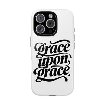 Faith Culture – Grace Upon Grace Christian Tough Phone Case iPhone 16 Pro Glossy