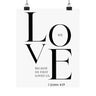We Love Because He First Loved Us Wall Poster | 1 John 4:19 Christian Decor 8" x 10" Matte