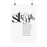 She Is Clothed with Strength and Dignity Wall Poster | Proverbs 31:25–26 Christian Decor 12″ x 18″ Matte