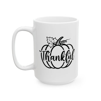 Faith Culture - Thankful Pumpkin - Thanksgiving Christian Mug, 11oz and 15oz