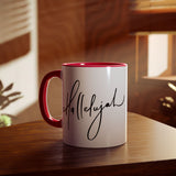 Faith Culture - Hallelujah - Christian Accent Coffee Mug, 11oz Red 11oz