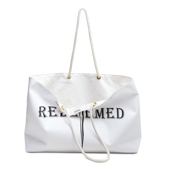 Faith Culture - Redeemed by the Cross Christian Weekender Tote Bag