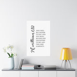 Faith Culture - Sons and Daughters Christian Poster 2 Corinthians 6:18 Scripture Wall Art